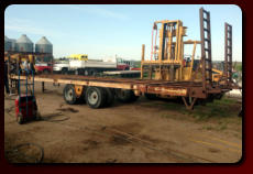 Rebuilding heavy fifth wheel equipment trailer