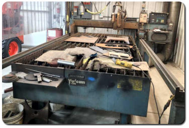 CNC plasma cutting table