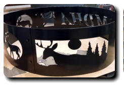 Custom designed campfire ring