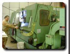 Working at the CNC lathe